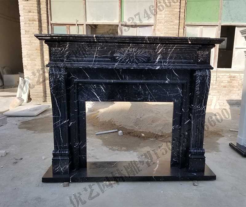 石雕壁爐架，大理石壁爐架，室內(nèi)壁爐架