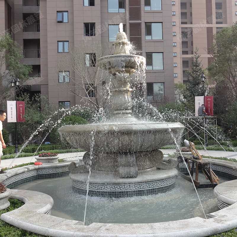 石雕噴泉，花崗巖噴泉，景觀噴泉