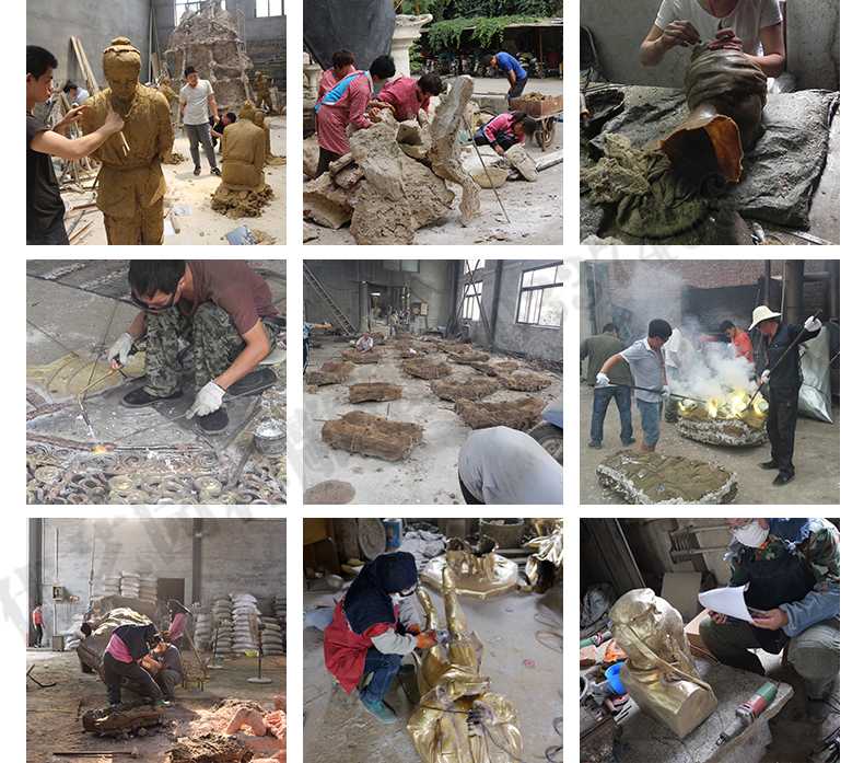 銅雕塑廠(chǎng)家，銅雕塑鑄造流程，銅雕塑定制
