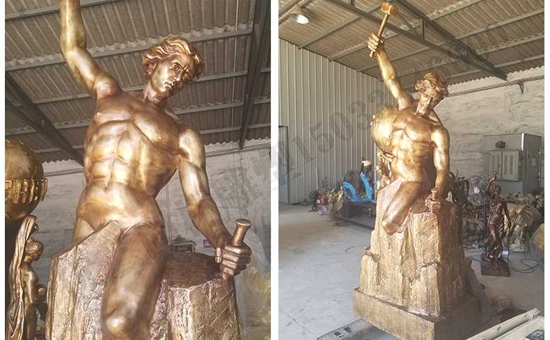 雕刻自我人物雕塑，銅雕刻自我雕塑，自我雕刻人物銅雕塑