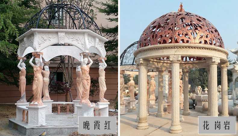歐式景觀涼亭，大理石涼亭，石雕景觀涼亭