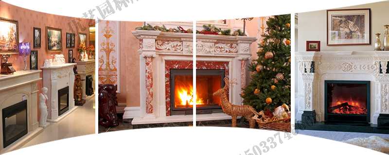 歐式壁爐架實景，大理石壁爐架定制，石雕壁爐架工廠