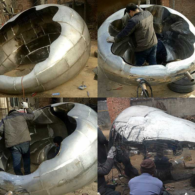 河北不銹鋼雕塑廠家，定制大型不銹鋼景觀雕塑