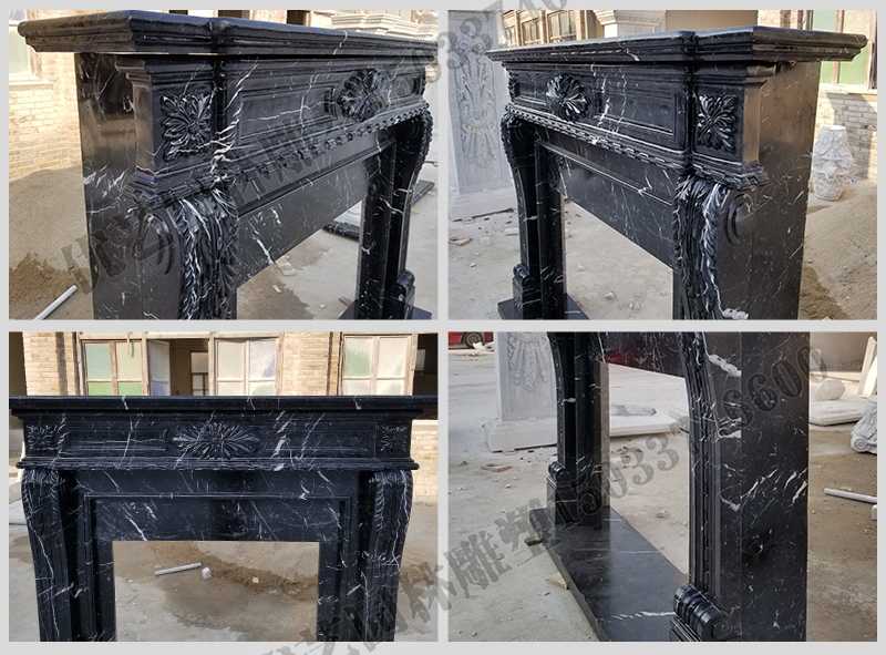 石雕壁爐架廠家，石雕壁爐架工廠，定制石雕壁爐架