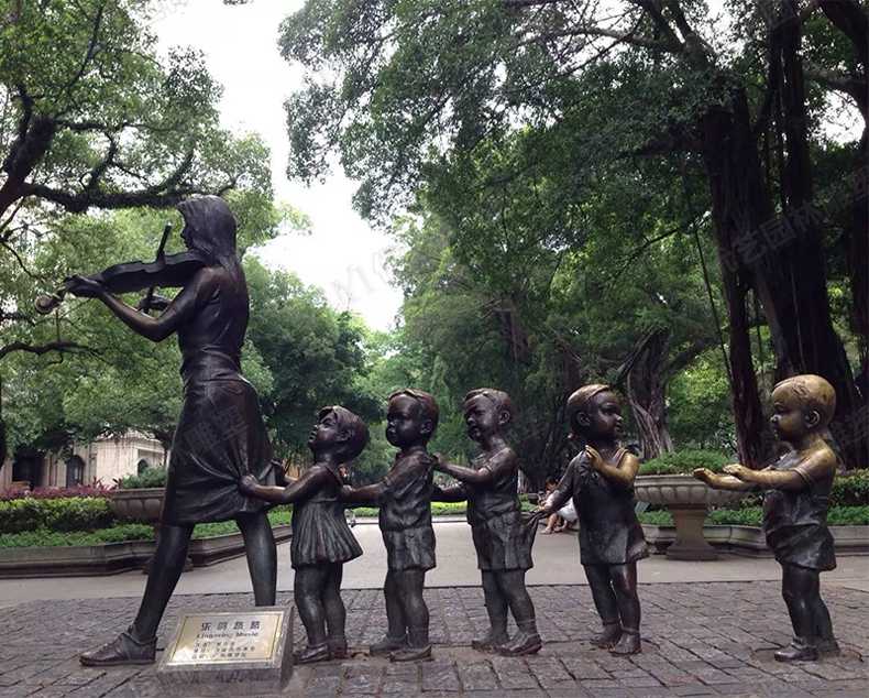 銅人物雕塑，銅小孩雕塑