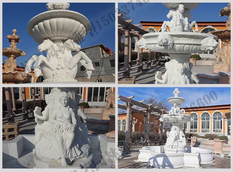 大理石噴泉，歐式人物動(dòng)物噴泉，室外景觀噴泉定制