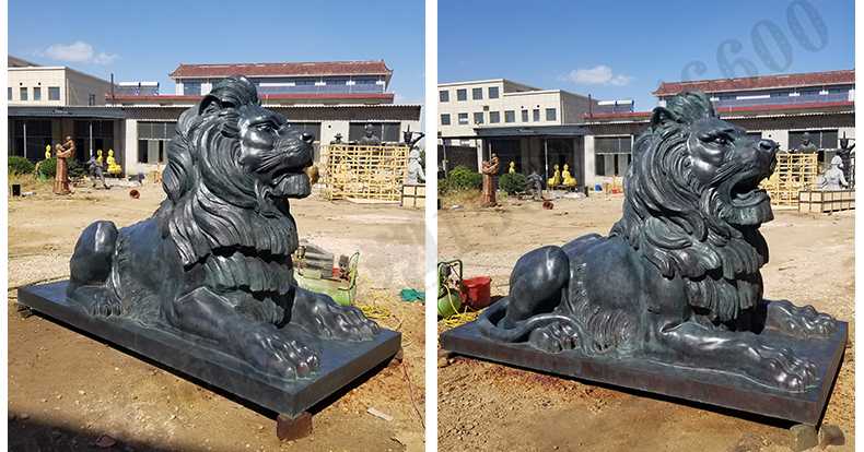 歐式匯豐銀行銅獅子雕塑，銅雕塑廠家