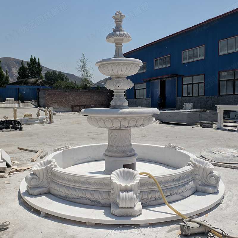 大理石噴泉，漢白玉噴泉
