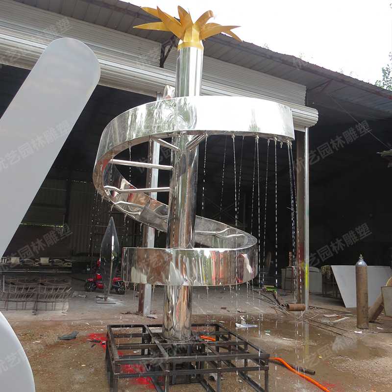 水景噴泉雕塑，不銹鋼雕塑廠家