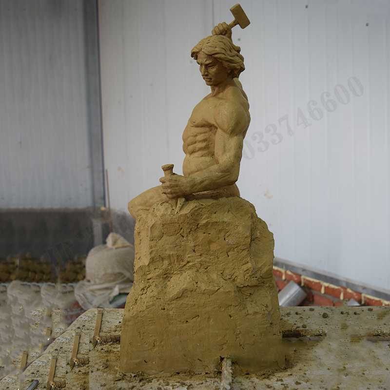 自我雕刻雕塑，自我雕刻擺件，雕刻自我