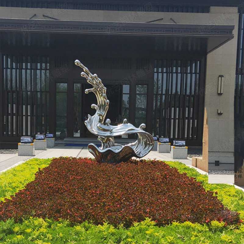 不銹鋼流水雕塑，不銹鋼雕塑廠家