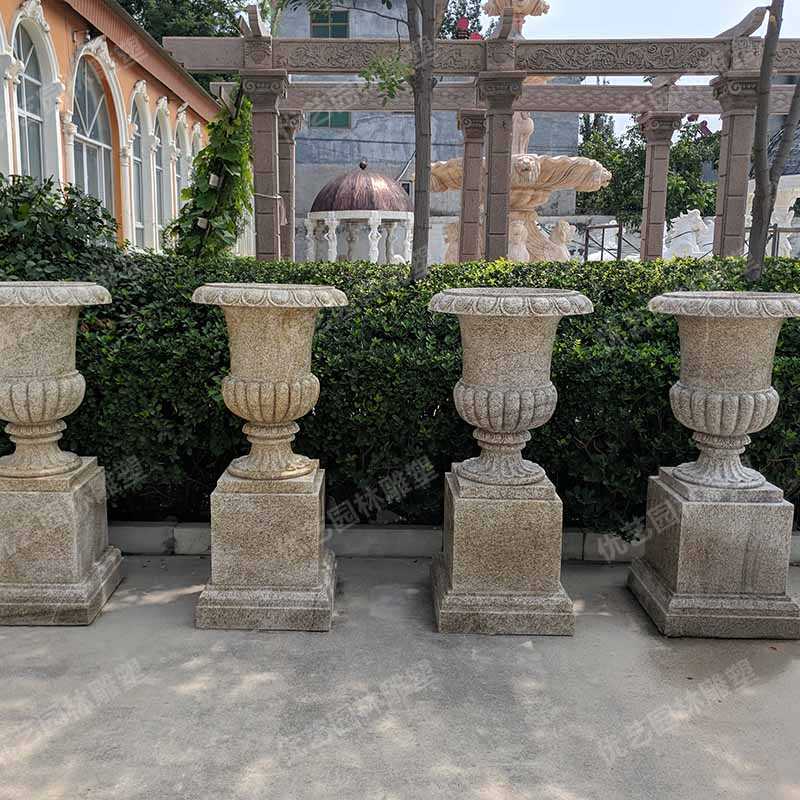 花園景觀花盆，花崗巖花盆