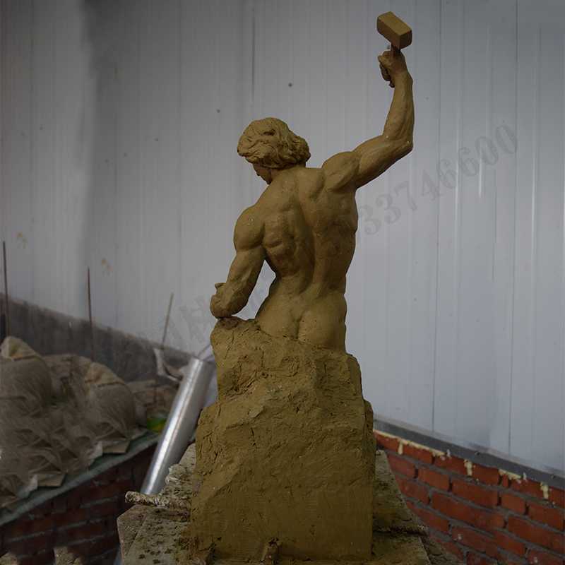 自我雕刻雕塑，雕刻自我雕塑，雕刻自己擺件